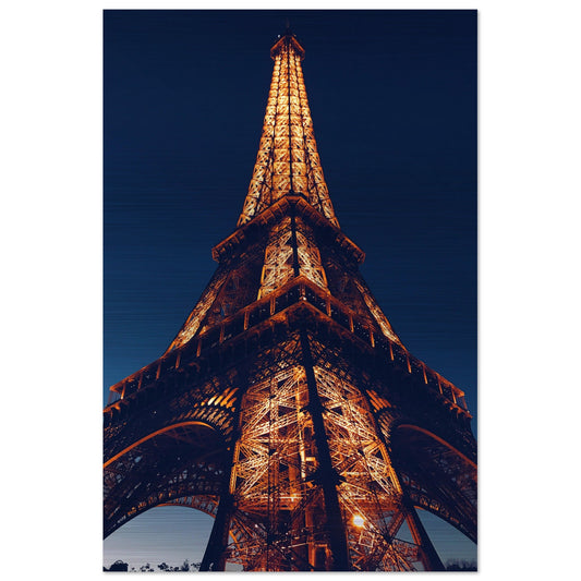 Eifel Tower Brushed Aluminum Print