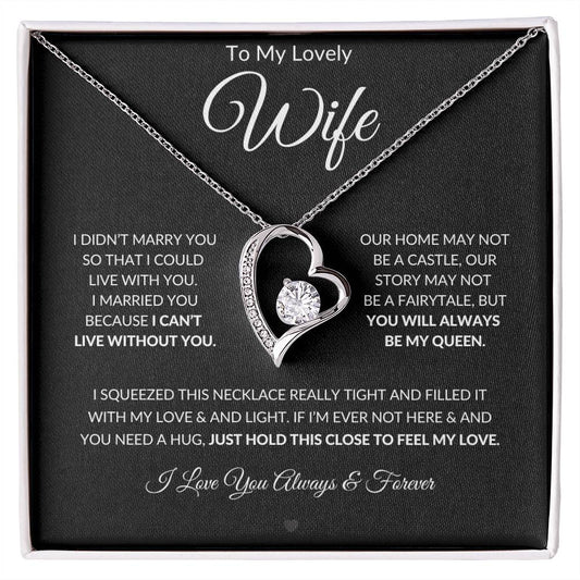 To My Lovely Wife - Forever Love Necklace